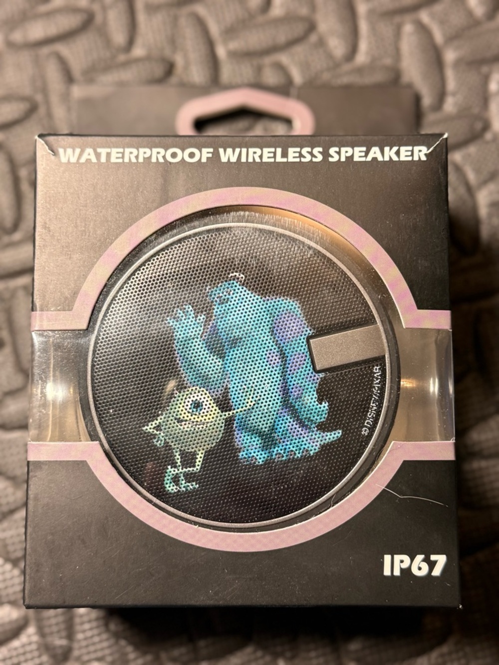 Waterproof Wireless Speaker with Monsters Inc. Graphic - Black New In Box